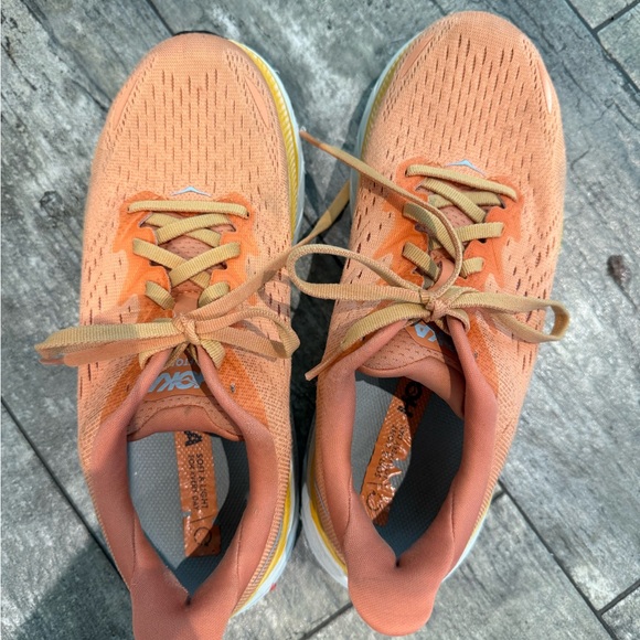 Hoka Orange Running Shoes with Yellow Accents - Picture 5 of 7